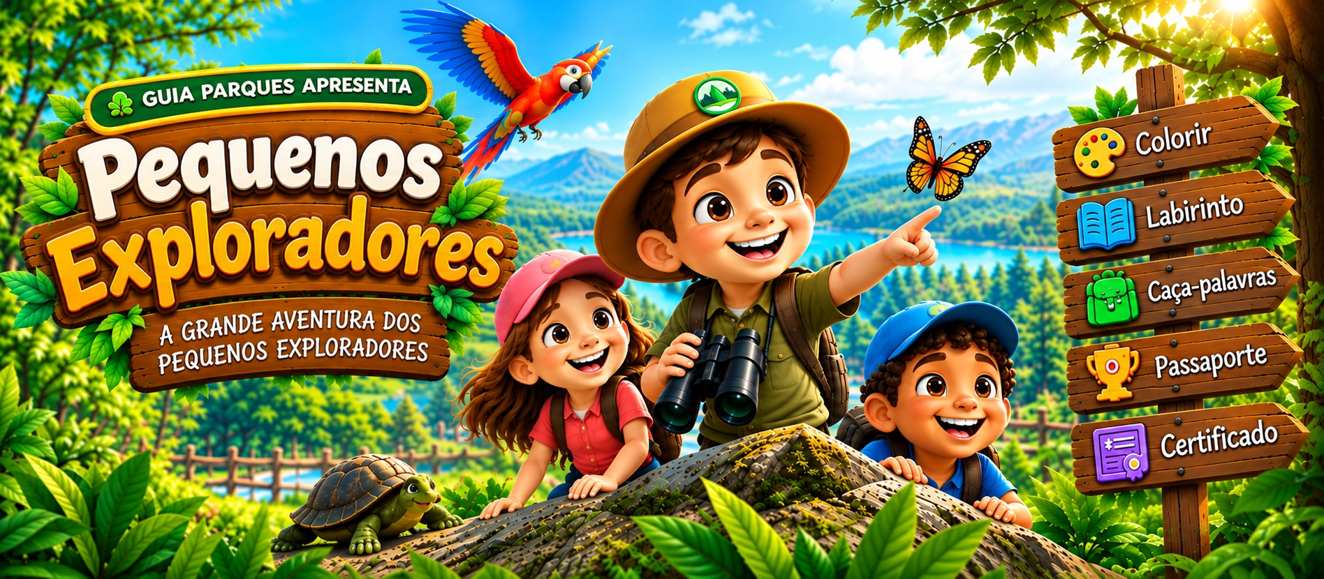 Pequenos Exploradores — Guia Parques